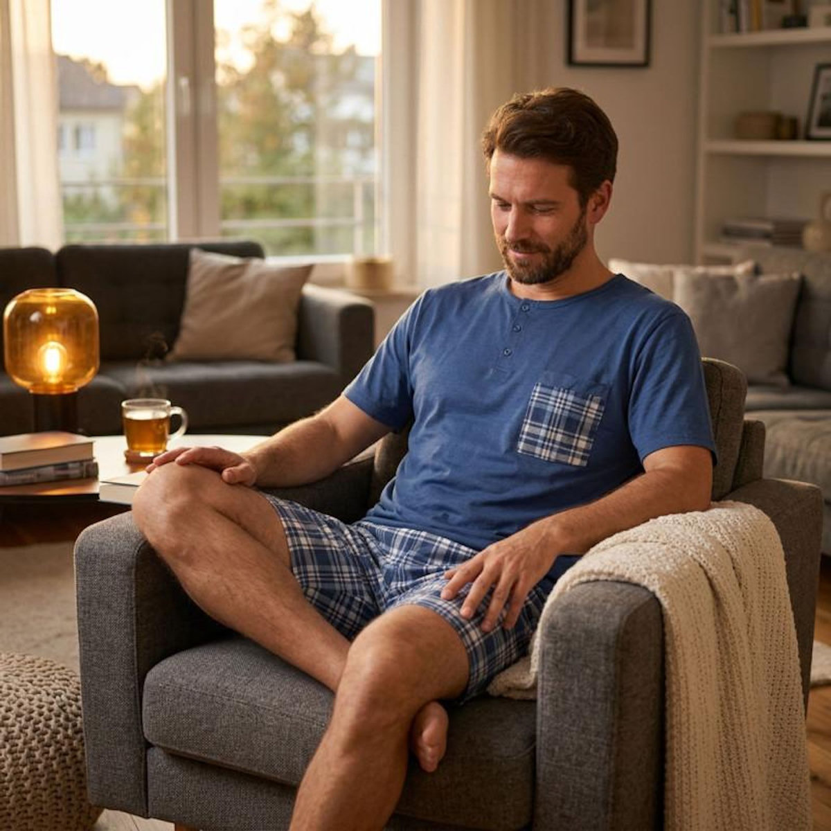 OZABI OZABI Ensemble Pyjama Pyjama Court Homme Coton