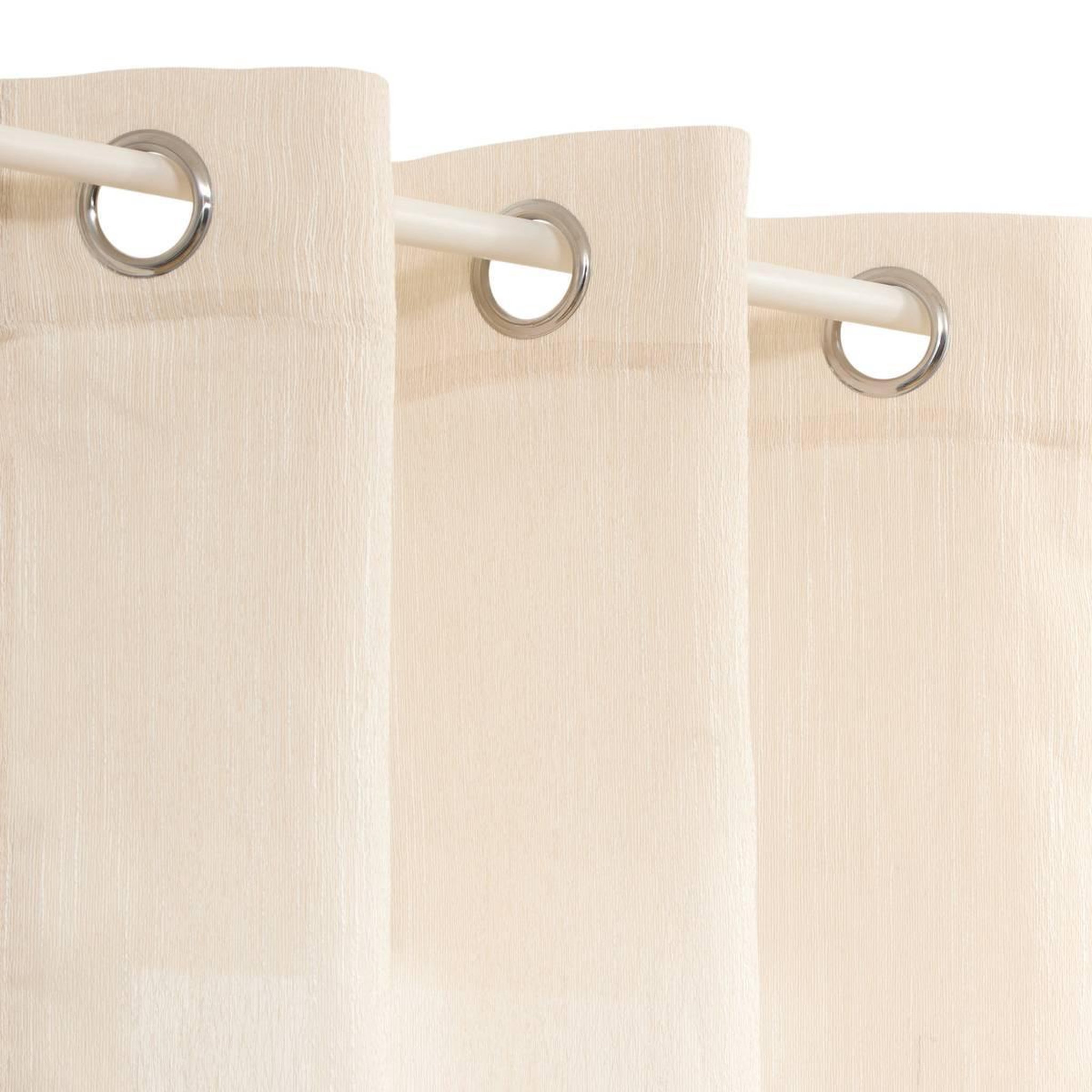 Voir la diapositive 4 : ATMOSPHERA Rideau voilage à œillets  teor  140x240cm beige lin