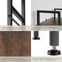 Voir la diapositive 5 : tectake Étagère style industriel Bois foncé industriel, rustique