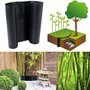 Voir la diapositive 4 : ID MARKET Barrière anti-racines bambou 5m 800gr anti-rhizomes H.60 cm