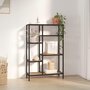 Voir la diapositive 1 : VIDAXL Etagere a livres 80x30x120 cm Acier et bois d'ingenierie