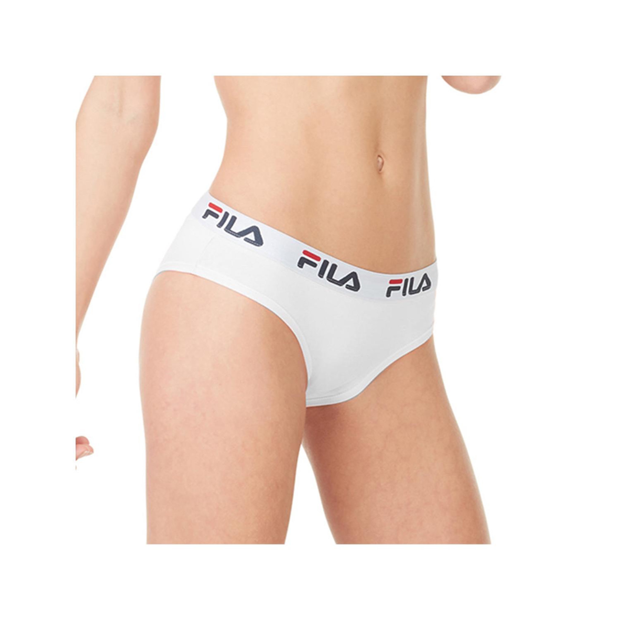 Voir la diapositive 6 : FILA Lot de 3 culottes femme en coton FU6043 couleur Blanche