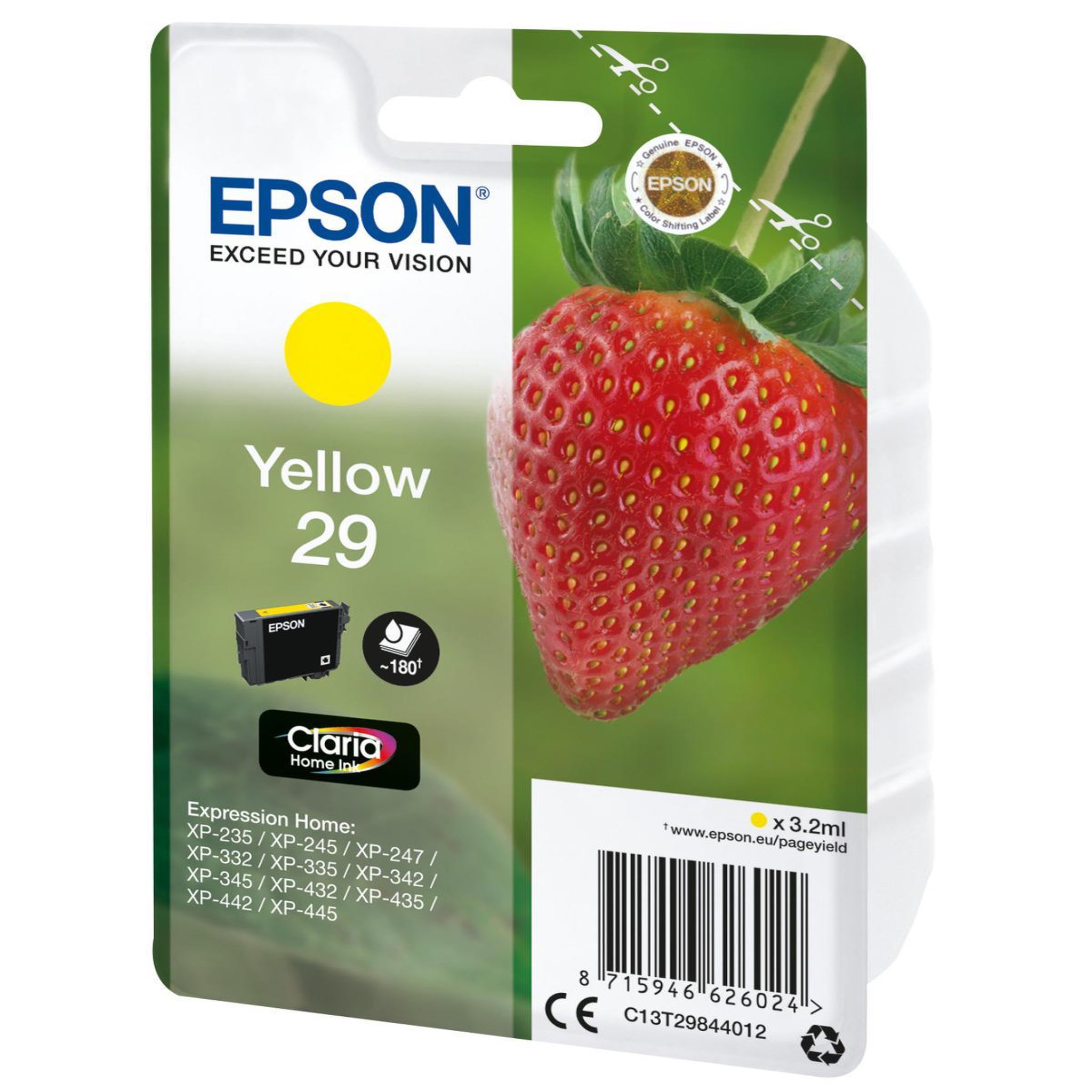 Voir la diapositive 3 : Epson Cartouche imprimante EPSON C 13 T 29844012