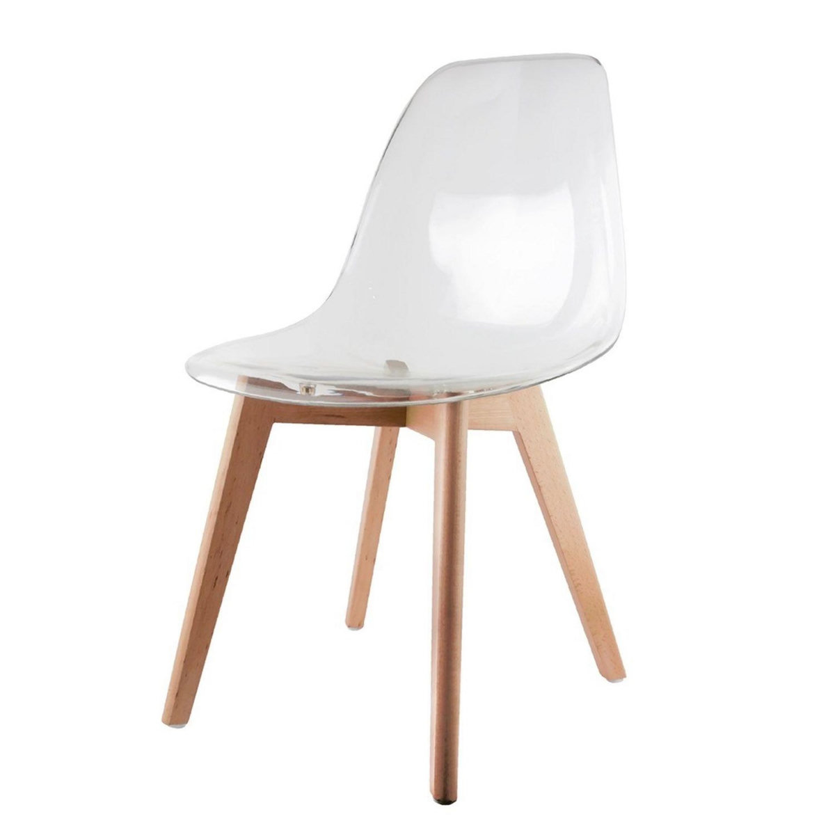 The Home Deco Factory Chaise scandinave transparente - H.86 cm