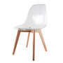 Voir la diapositive 1 : The Home Deco Factory Chaise scandinave transparente - H.86 cm