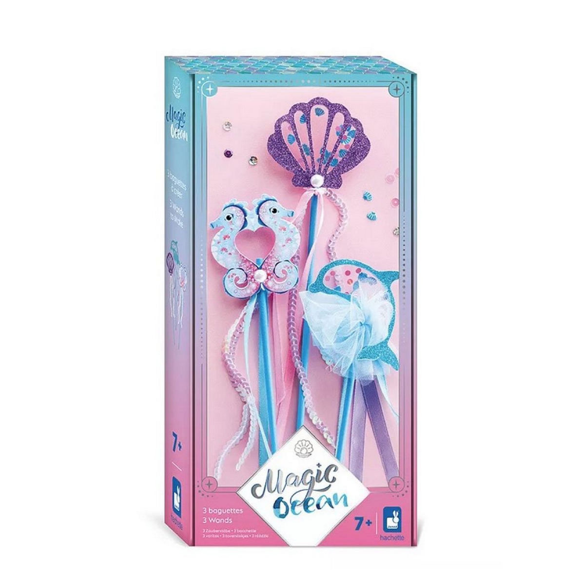 Juratoys-Janod Baguettes Magiques Océan - Créez vos 3 Baguettes Sirènes