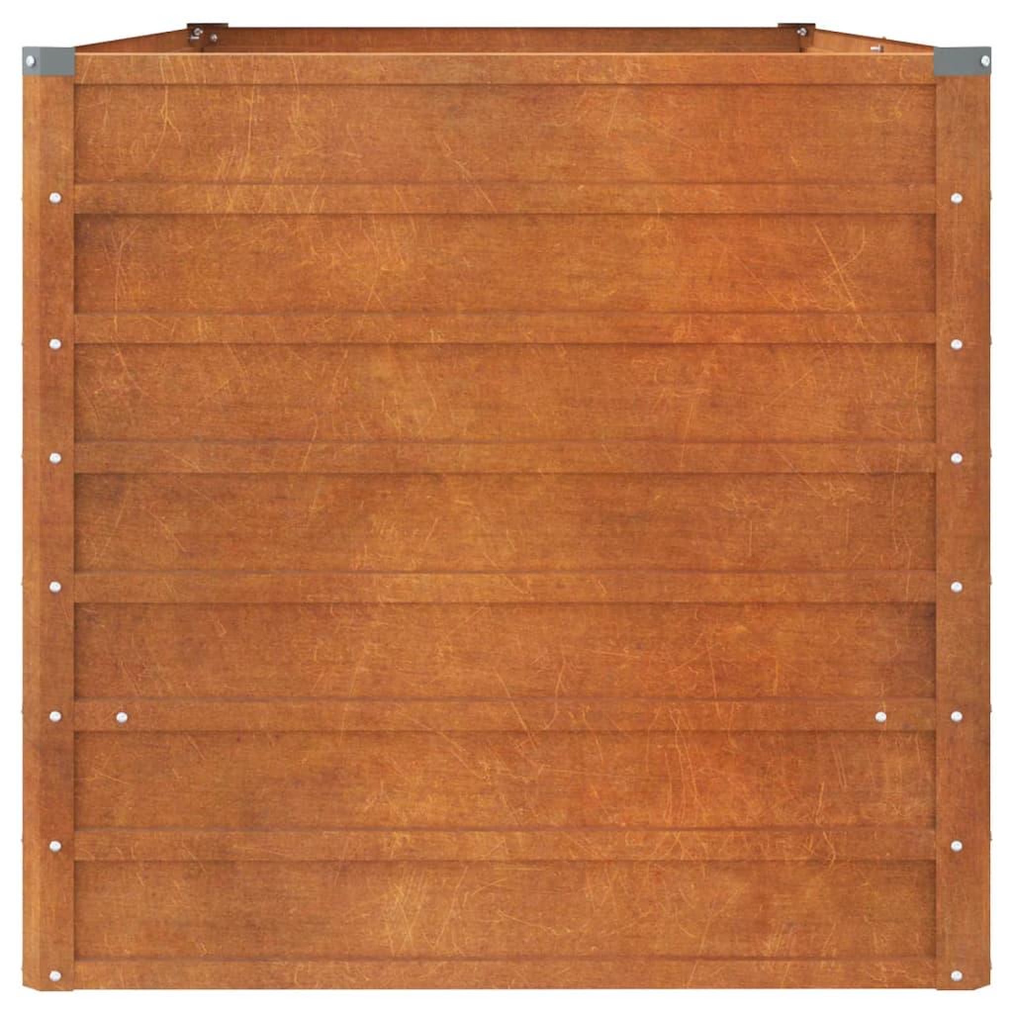 Voir la diapositive 5 : VIDAXL Lit sureleve de jardin rouille 160x80x77 cm acier corten