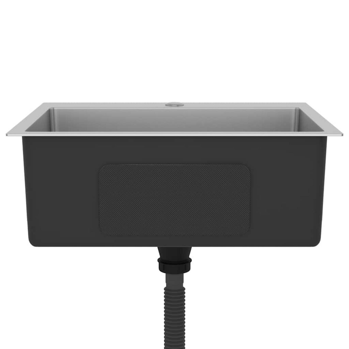 VIDAXL Evier de cuisine fait main Acier inoxydable