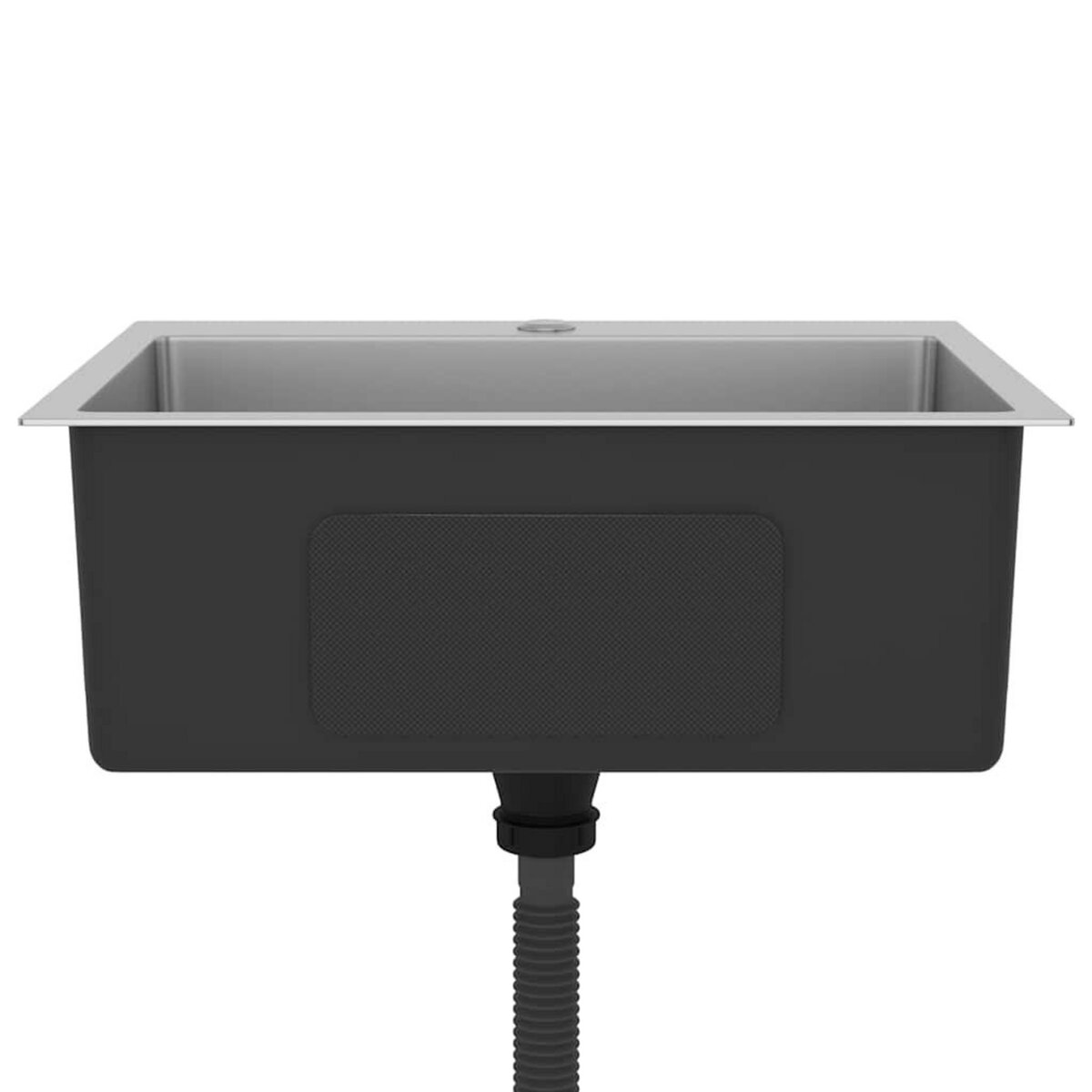 VIDAXL Evier de cuisine fait main Acier inoxydable