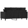 Voir la diapositive 5 : VIDAXL Canape a 2 places Noir 140 cm Velours