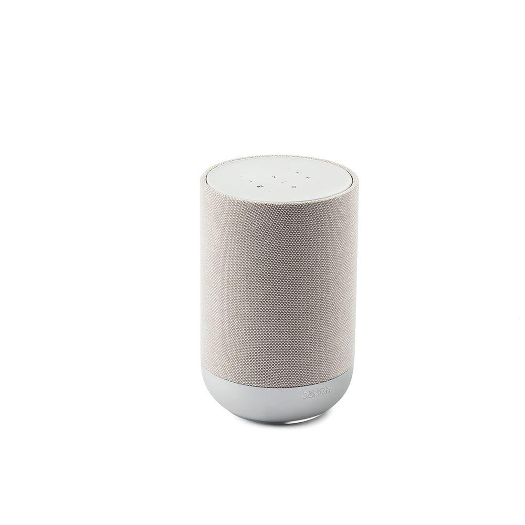 Denon Enceinte connectée multiroom cylindrique argent sans fil wi‑fi 6 bluetooth dolby atmos music