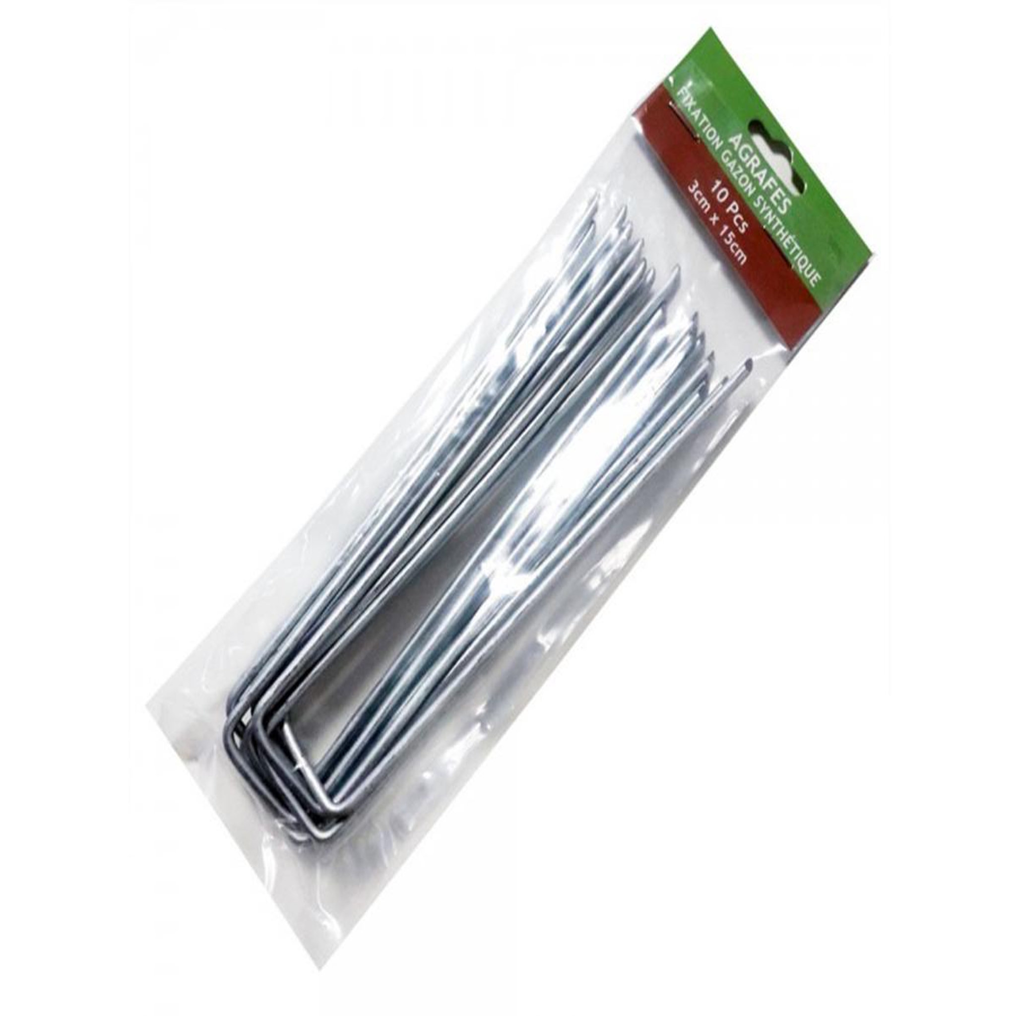 Voir la diapositive 2 : JARDIDECO Pack de 10 agrafes sardine pour Gazon synthétique