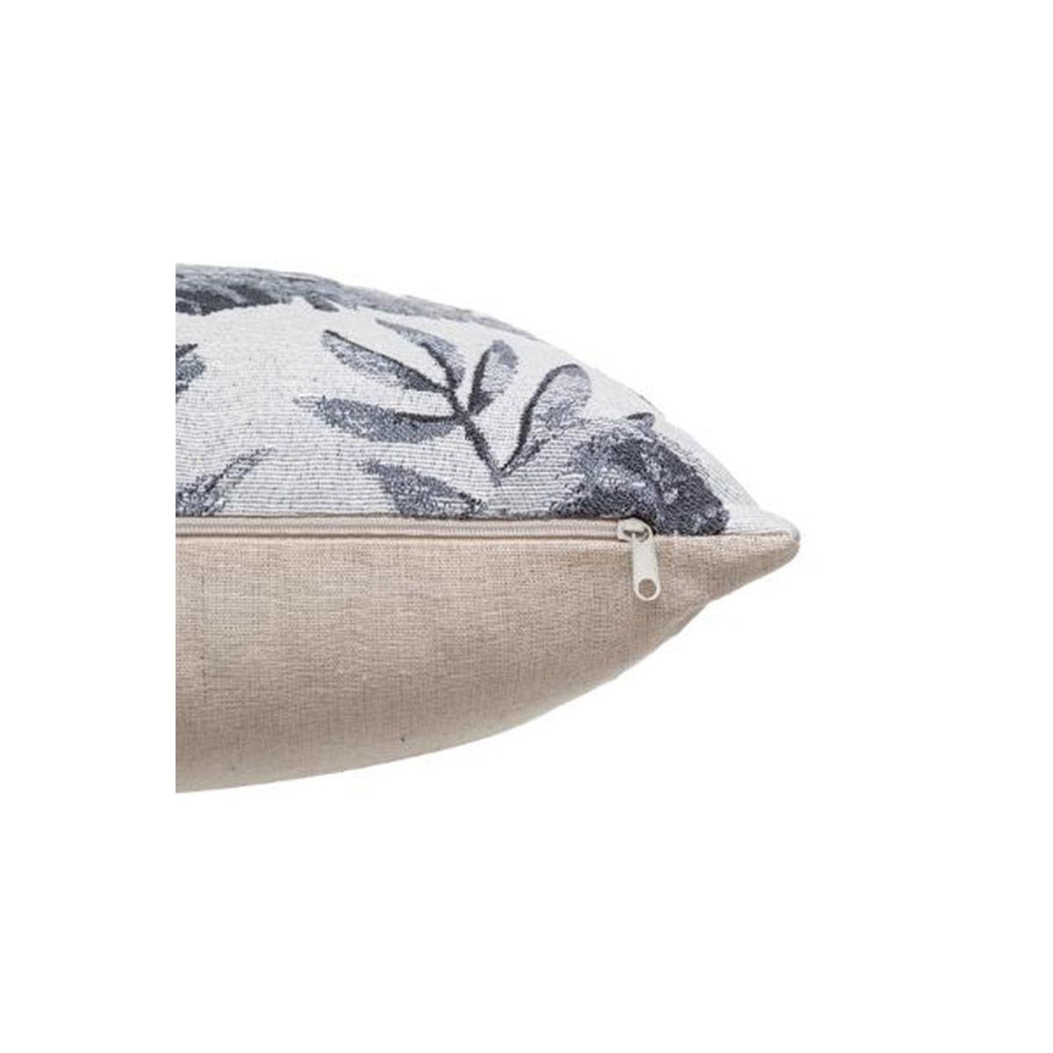 Voir la diapositive 3 : ATMOSPHERA Coussin déco  perroquet  40x40cm gris