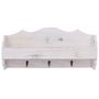 Voir la diapositive 3 : VIDAXL Porte-manteau mural Blanc 50x10x23 cm Bois