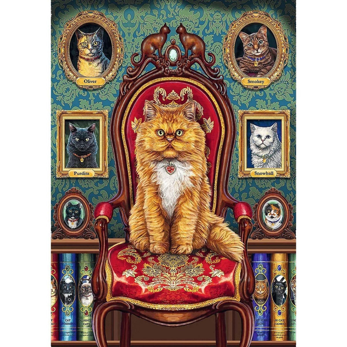 Trefl Puzzle 1000 pièces Premium Plus : Fou des chats - Magical Collection