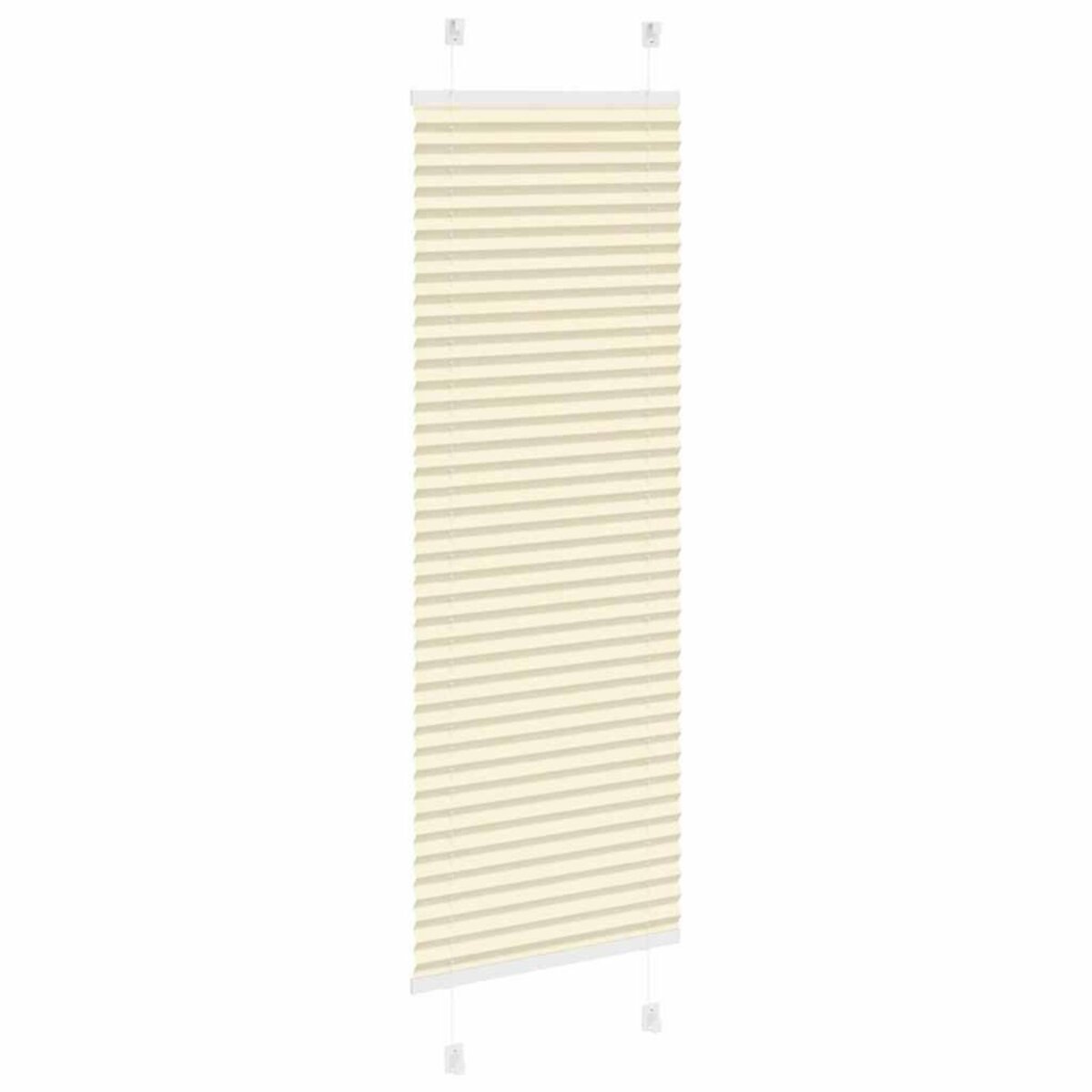 VIDAXL Store plisse creme 40x150 cm largeur du tissu 39,4 cm polyester