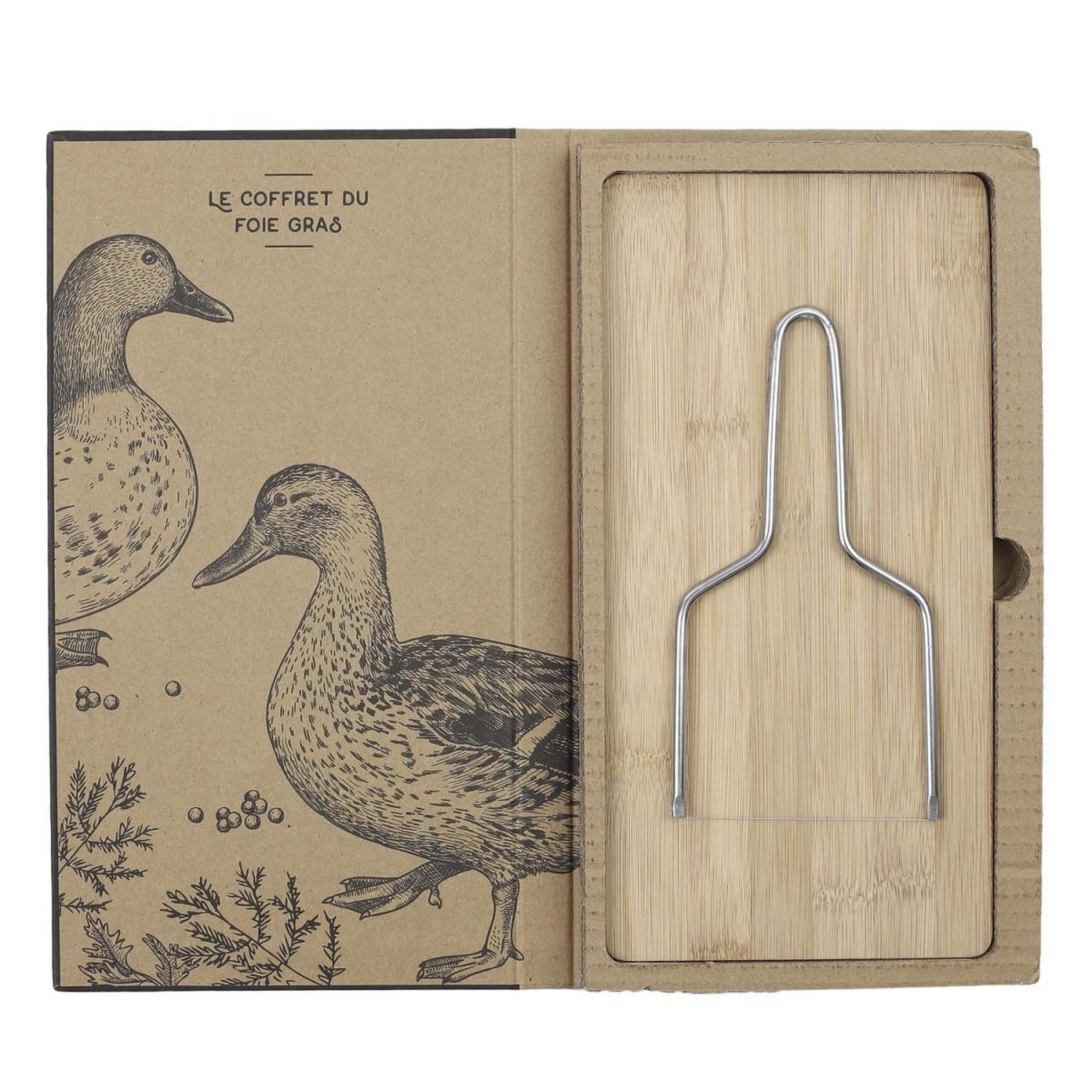 Voir la diapositive 2 : COOK CONCEPT Coffret Foie Gras  Lyre & Planche  28cm Beige