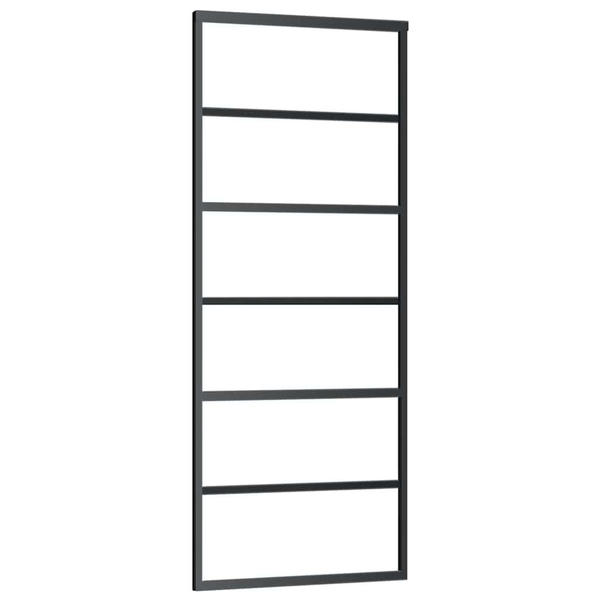 Voir la diapositive 3 : VIDAXL Porte coulissante avec kit de quincaillerie 76x205 cm Verre ESG