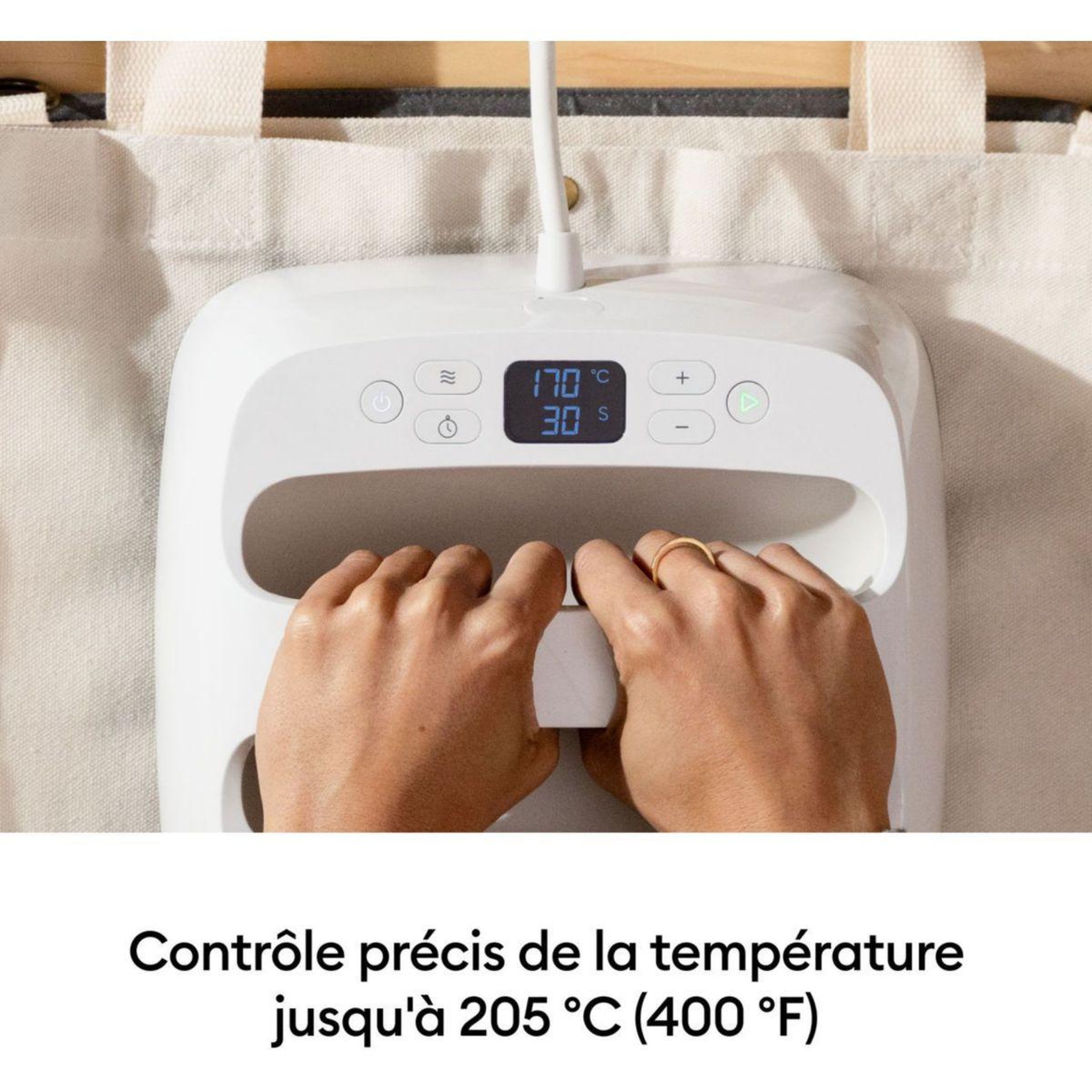 Voir la diapositive 3 : CRICUT Presse à chaud easypress 9x9 taupe