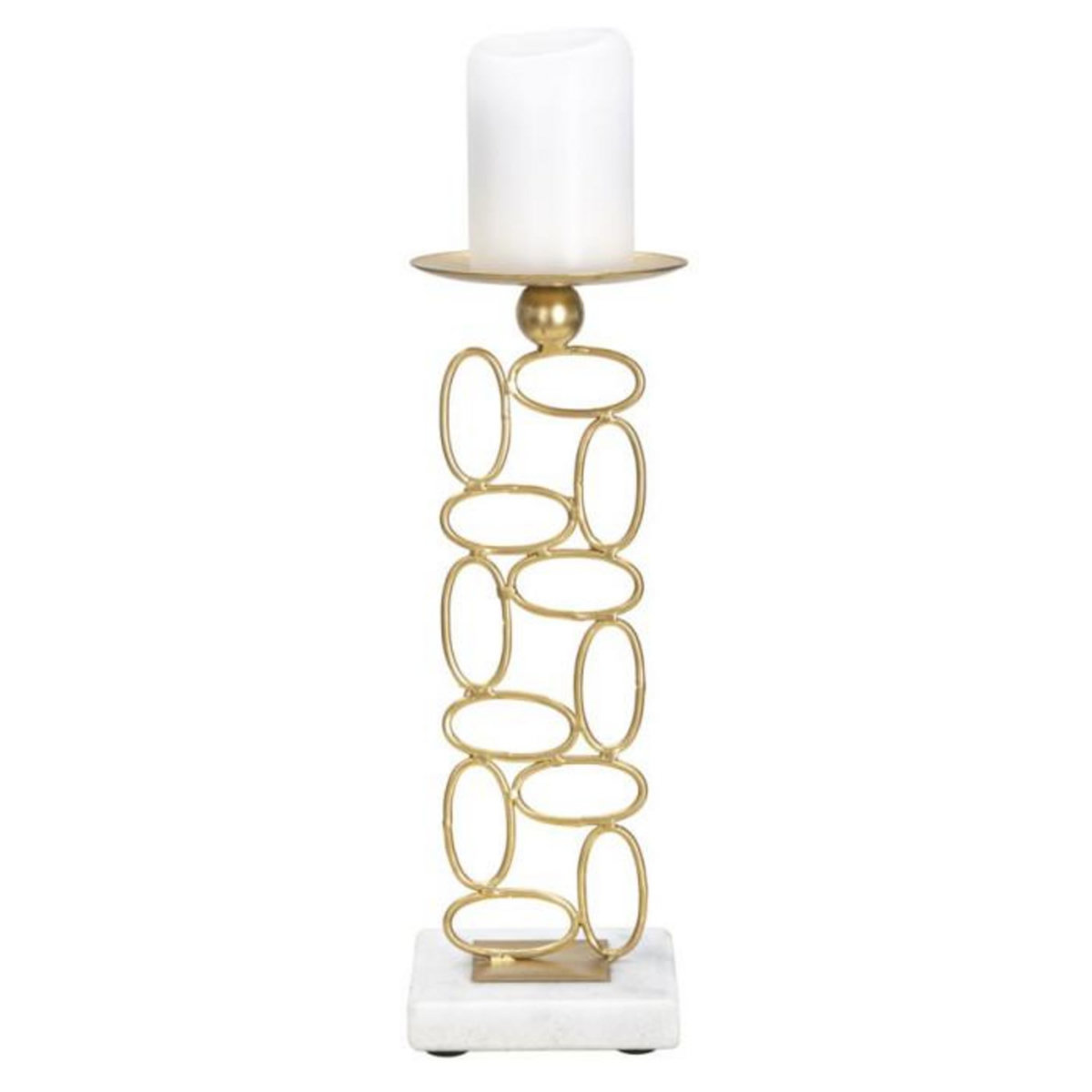 Paris Prix Bougeoir Design en Métal  Bubbles  27cm Or