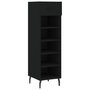 Voir la diapositive 2 : VIDAXL Armoire a chaussures noir 30x35x105 cm bois d'ingenierie