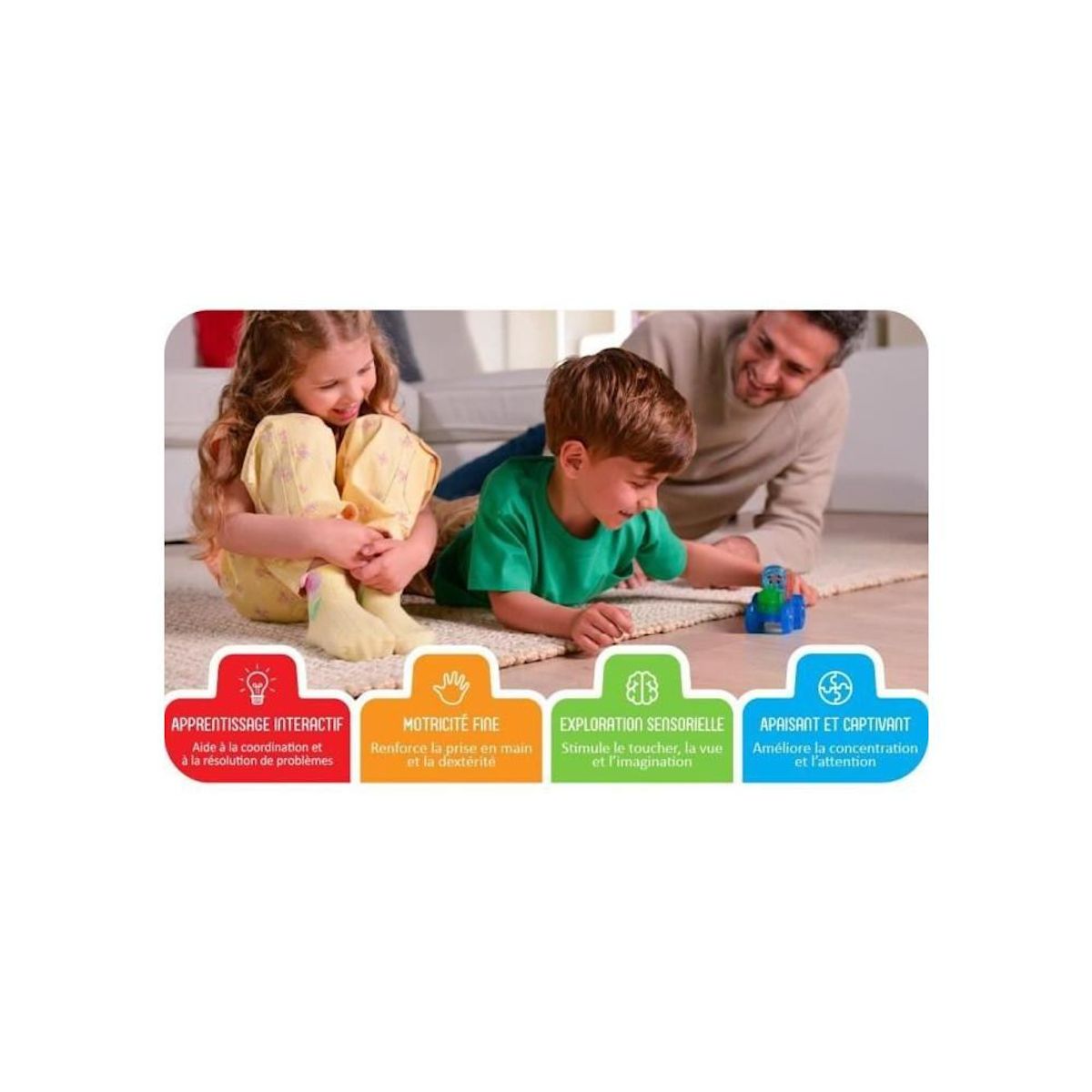 GOLIATH Coffret tracteur - Jeu de construction - JELLY BLOX - GOLIATH - Briques souples et flexibles - Des 2 ans