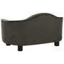 Voir la diapositive 5 : VIDAXL Canapé pour chien Gris foncé 67x47x36 cm Peluche