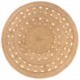Voir la diapositive 1 : VIDAXL Tapis Design tresse Jute 180 cm Rond