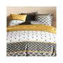 Voir la diapositive 2 : ATELIER DU COTON Housse de couette 240x220 Léo + 2 taies coton 57 fils