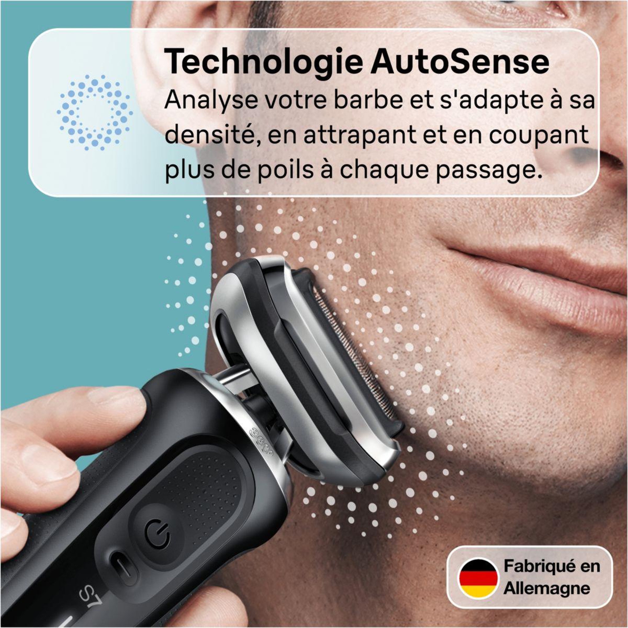 Voir la diapositive 4 : BRAUN Rasoir électrique SHAVER 71-N1200s BLK