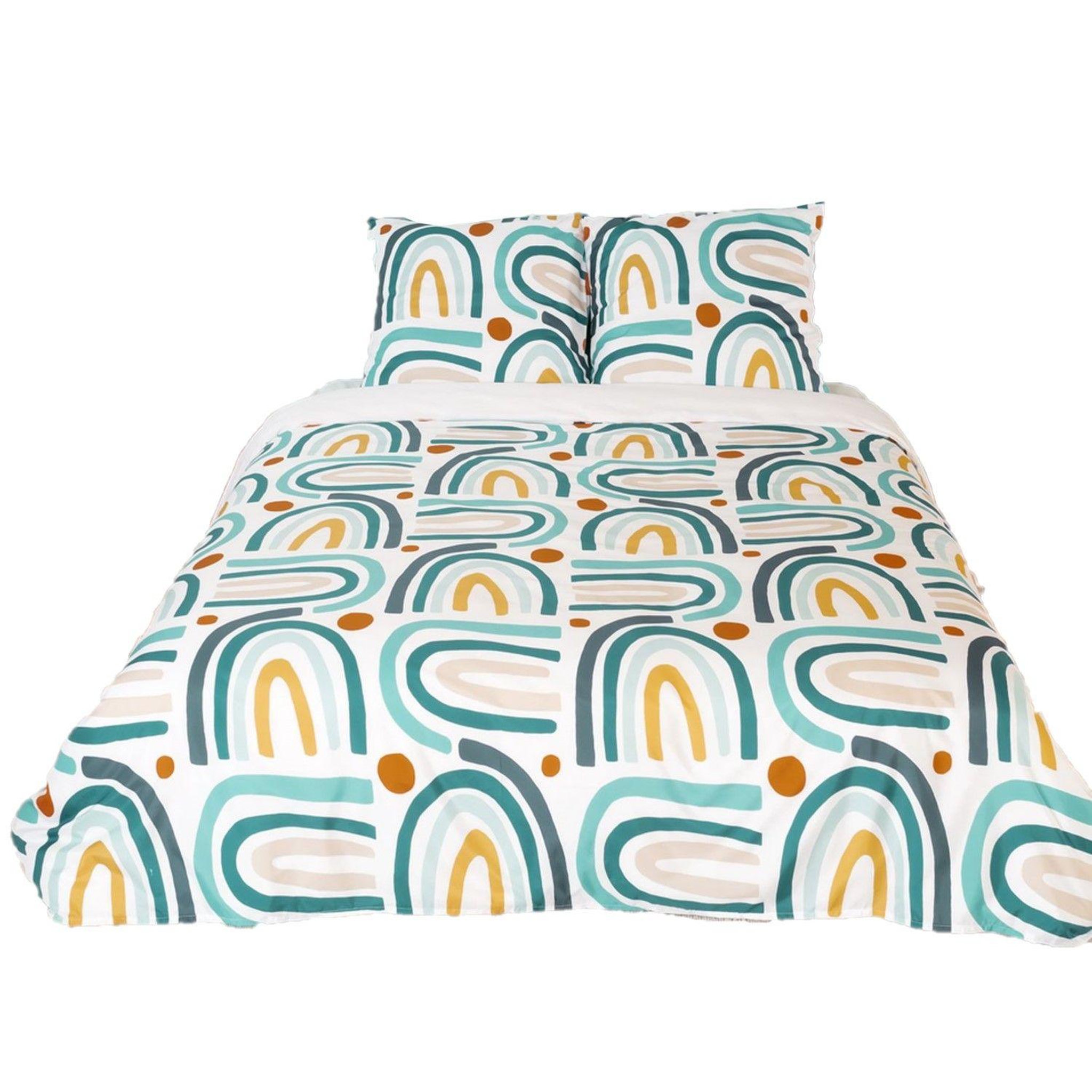 COTE DECO Parure de lit alhambra - microfibre 72 g/m² - 220 x 240 cm