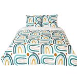 COTE DECO Parure de lit Alhambra - Microfibre 72 g/m² - 220 x 240 cm