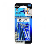 RED HEAD Lot de 10 chevilles et vis couleur RED HEAD, Diam.8 mm x L.50 mm