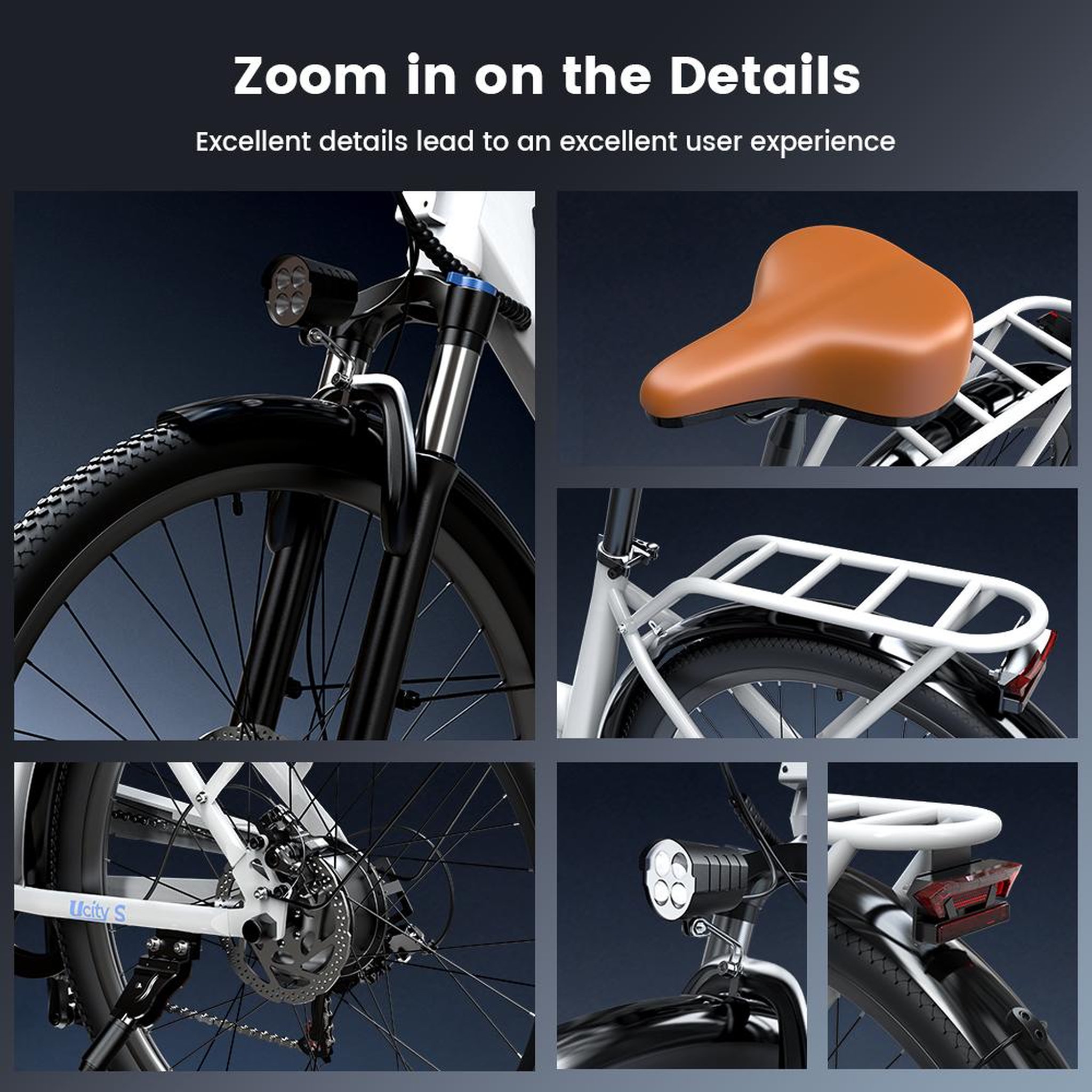 Voir la diapositive 5 : ISCOOTER Vélo électrique iScooter Ucitys, batterie 36 V 13 Ah, 26 pouces, idéal pour la ville, application intelligente