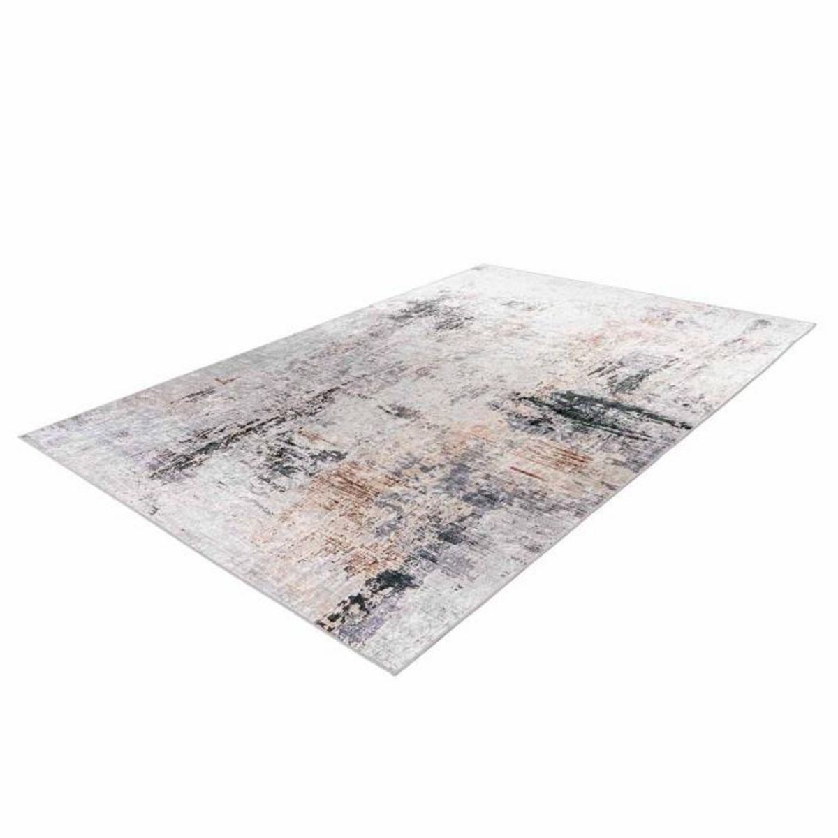 Paris Prix Tapis Vintage Imprimé à Poils Plats  Rhodin  Crème