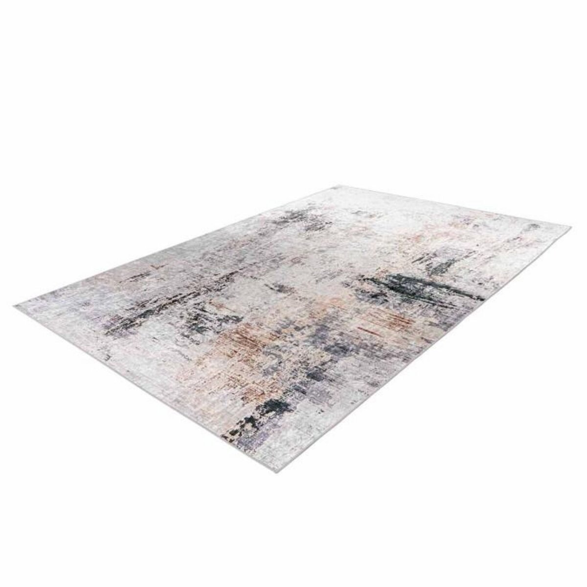 Paris Prix Tapis Vintage Imprimé à Poils Plats  Rhodin  Crème