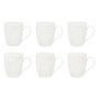 Voir la diapositive 1 : SECRET DE GOURMET Lot de 6 Mugs en Porcelaine  Perle  35cl Blanc