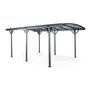 Voir la diapositive 3 : SWEEEK Carport de 15m² en aluminium anthracite et polycarbonate - Le Mans 5x3m - abri de voiture 500 x 300 x 220 cm