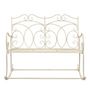 Voir la diapositive 2 : VIDAXL Banc de jardin 104 cm Fer Blanc antique