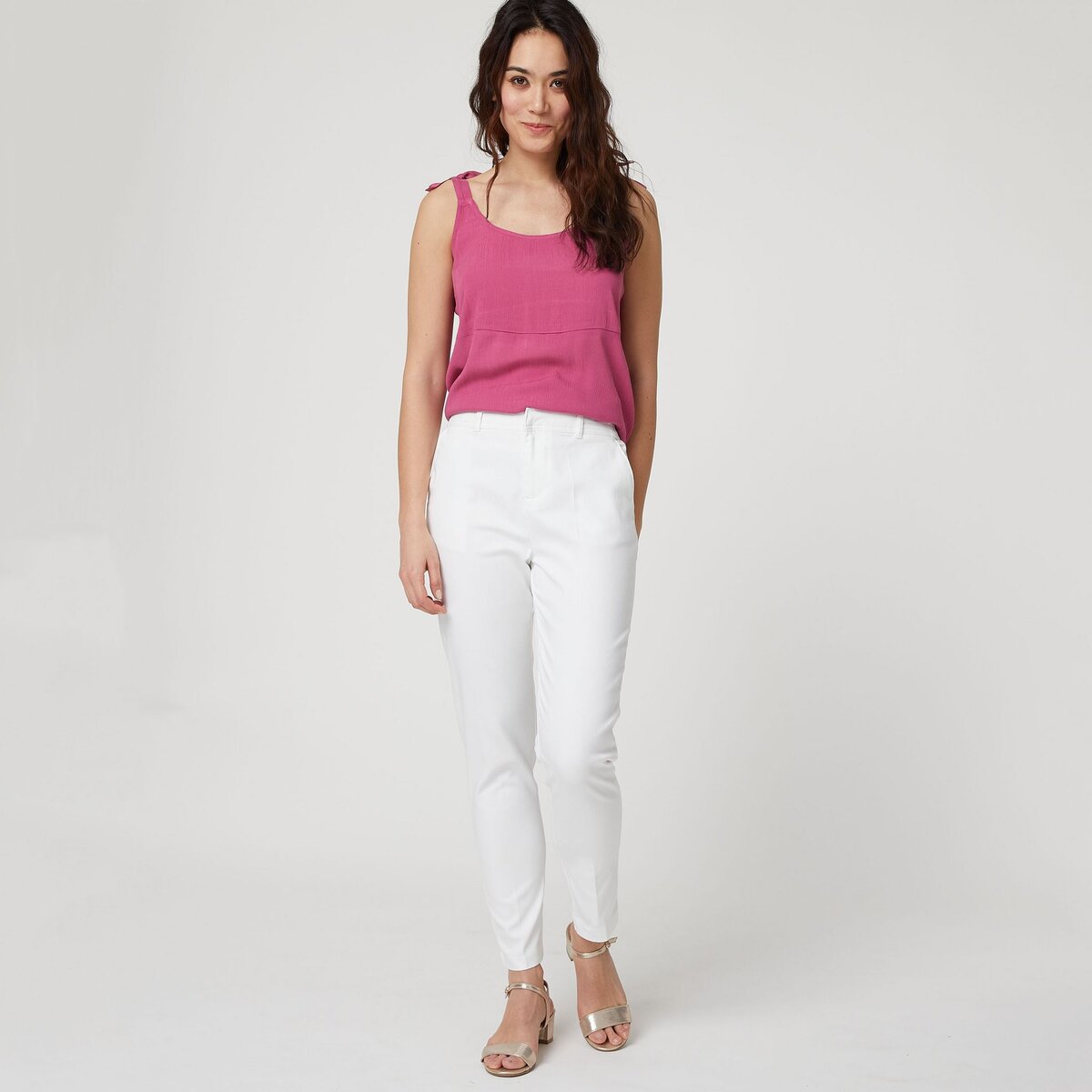 IN EXTENSO Pantalon femme Blanc taille 48 pas cher Auchan