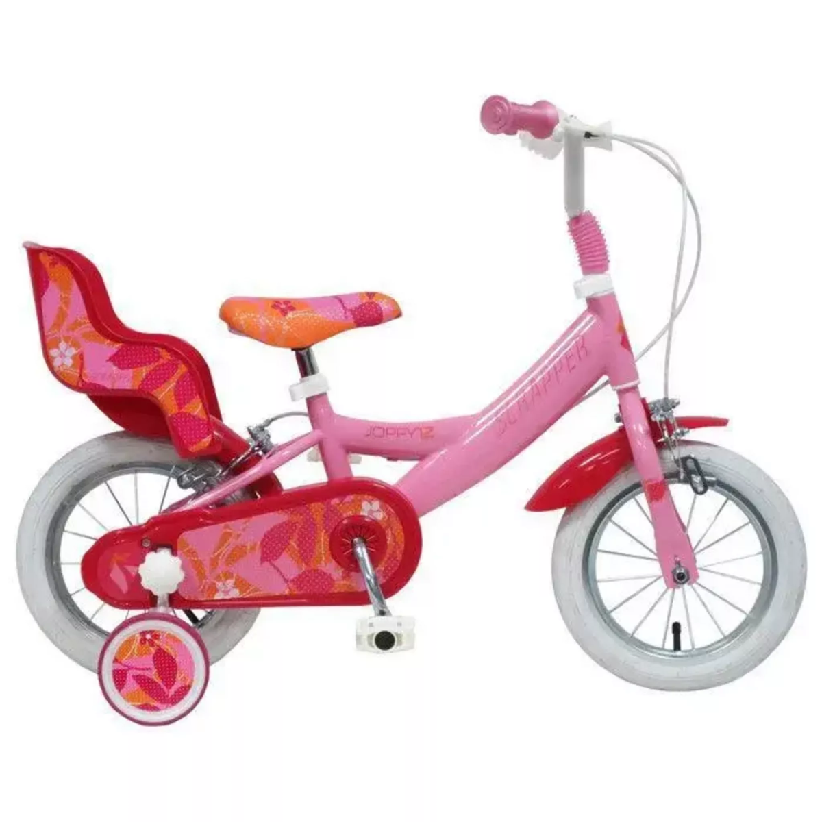 SCRAPPER Vélo enfant - Modèle 12'' SCRAPPER ( taille enfant < 95 cm ) équipé de 2 freins, Pneus gonflables, Gardes Boues + Porte Poupée
