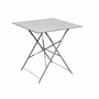 SWEEEK Table jardin bistrot pliable - Emilia carrée - Table carrée 70x70cm en acier thermolaqué