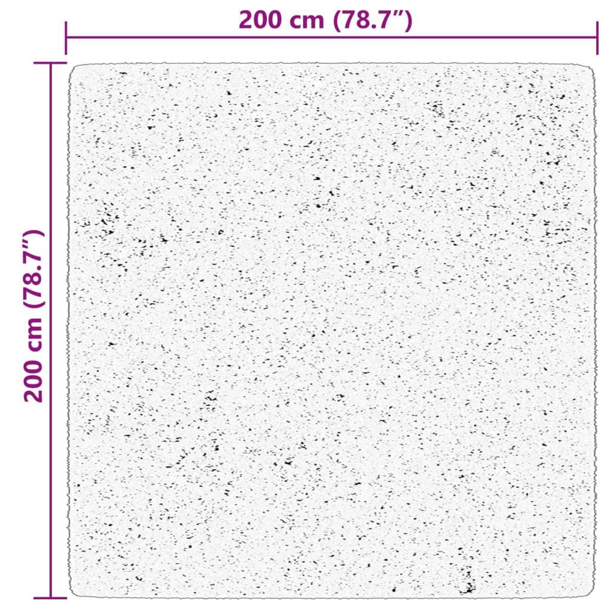 Voir la diapositive 6 : VIDAXL Tapis HUARTE a poils courts doux lavable rouge clair 200x200 cm