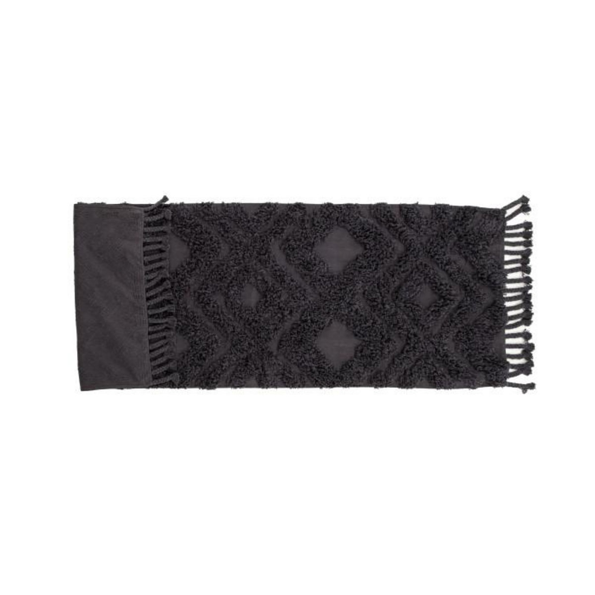 Paris Prix Tapis de Couloir Tufté  Hilma  70x200cm Gris Foncé