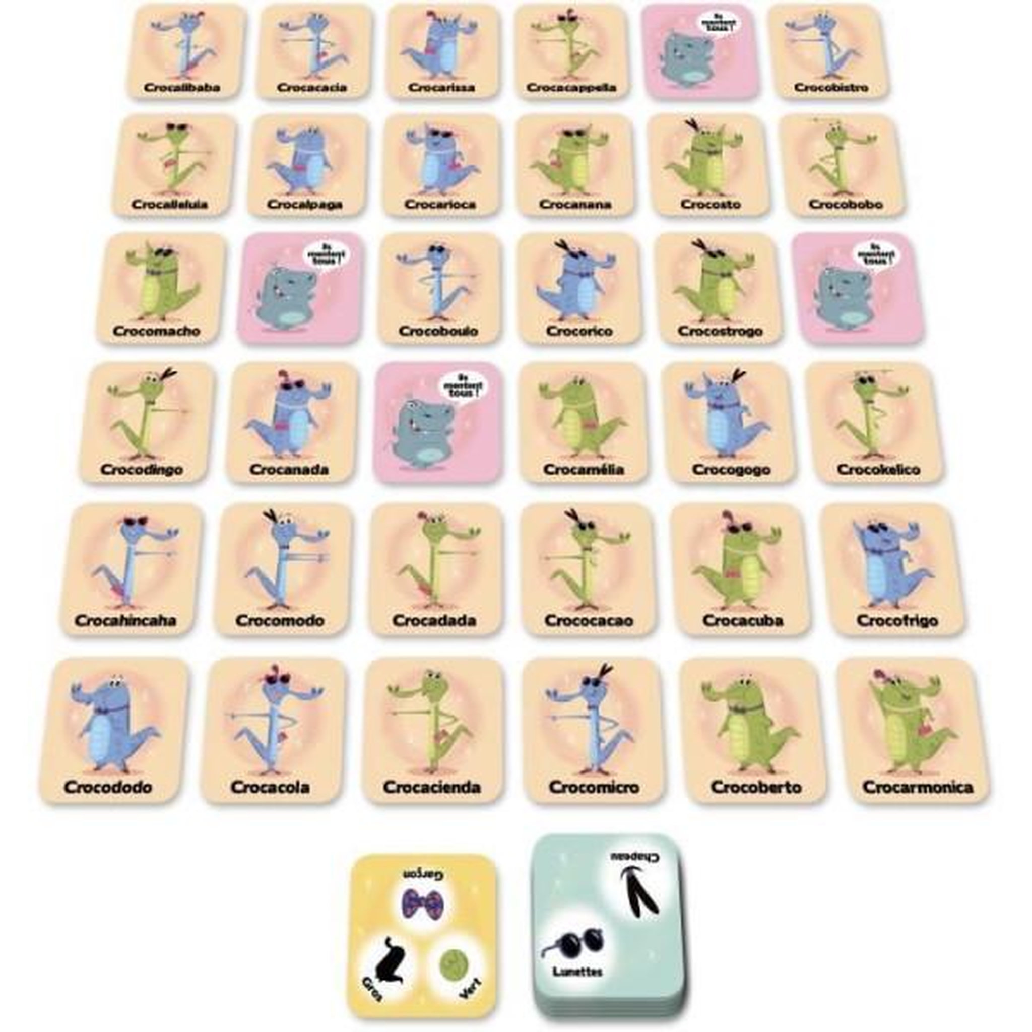 Voir la diapositive 2 : Asmodee Rapidcroco - asmodee - jeu d'enquete - 32 suspect 1 coupable