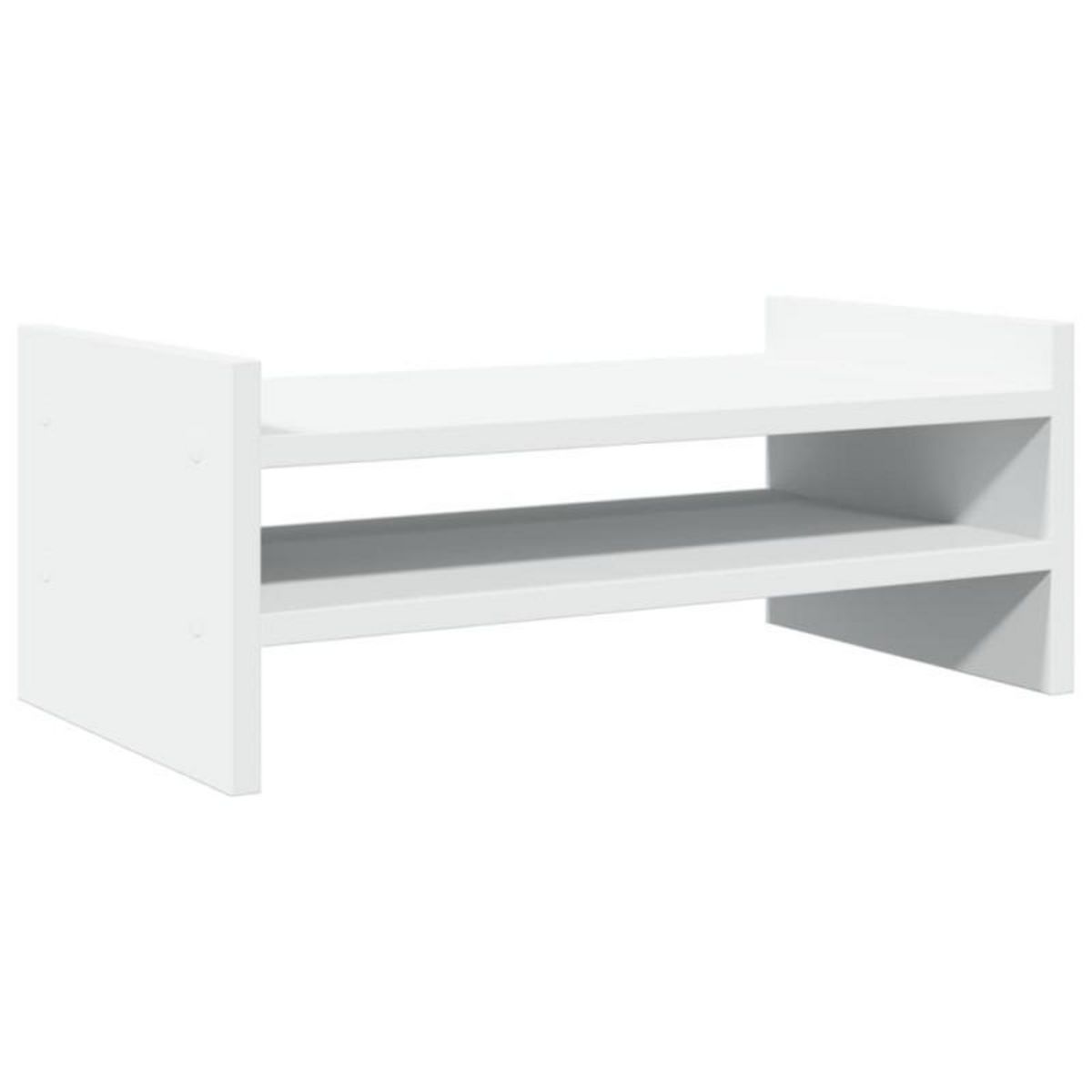 VIDAXL Support de moniteur blanc 50x27x20 cm bois d ingénierie
