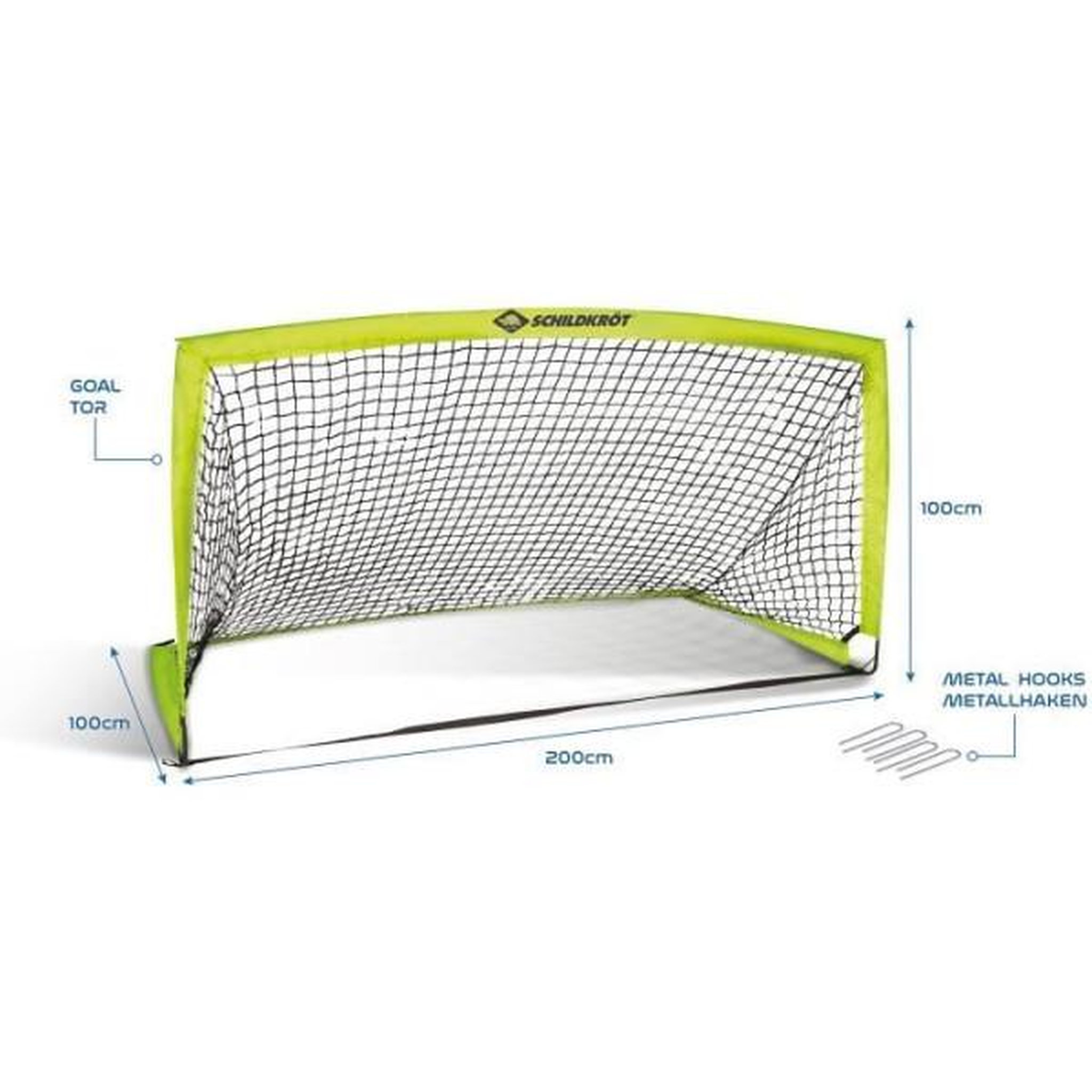 Voir la diapositive 2 : SCHILDKROT But de football - pliable - schildkröt - xl - 200 x 100 x 100 cm