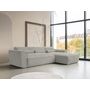 Voir la diapositive 2 : BEST MOBILIER Felix - canapé modulable d'angle droit 4 places en tissu texturé