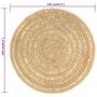 Voir la diapositive 6 : VIDAXL Tapis fait a la main Jute tressee 240 cm