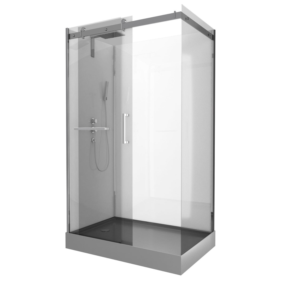 Aurlane Cabine de douche rectangle 80x120x220cm - ORION RECTANGLE 120